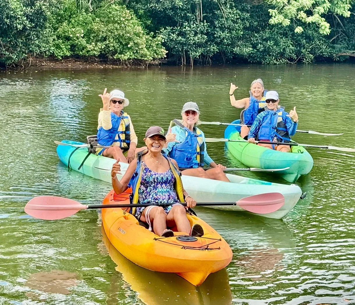 Guest enjoying a visit to Tsue's Farm Haleiwa